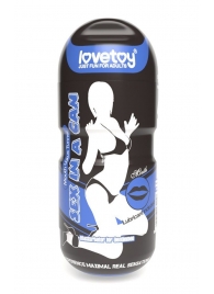 Мастурбатор-ротик с вибрацией Sex In A Can Mouth Lotus Tunnel - Lovetoy - в Норильске купить с доставкой