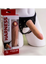 Страпон Харнесс из трусиков и насадки-фаллоса - 17,5 см. - LOVETOY (А-Полимер) - купить с доставкой в Норильске