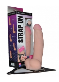 Реалистичный фаллос на поясе Harness - 20,5 см. - LOVETOY (А-Полимер) - купить с доставкой в Норильске