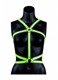 Портупея Body Harness с неоновым эффектом - размер L-XL - Shots Media BV - купить с доставкой в Норильске