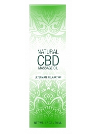 Массажное масло Natural CBD Massage Oil - 50 мл. - Shots Media BV - купить с доставкой в Норильске