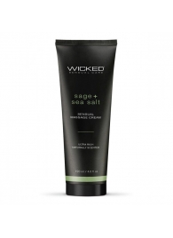 Массажный легкий крем WICKED Sage plus Sea Salt - 120 мл. - Wicked - купить с доставкой в Норильске