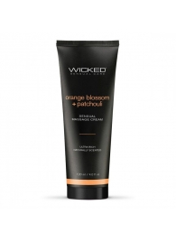 Массажный легкий крем WICKED Orange Blossom plus Patchouli - 120 мл. - Wicked - купить с доставкой в Норильске