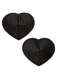 Черные пэстисы в форме сердечек Heart Pasties - California Exotic Novelties - купить с доставкой в Норильске