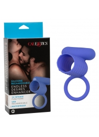 Синее эрекционное виброкольцо Silicone Rechargeable Endless Desires Enhancer - California Exotic Novelties - в Норильске купить с доставкой