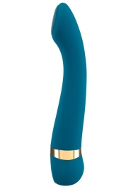 Бирюзовый вибромассажер с температурными режимами Hot n Cold Vibrator - 21,6 см. - Orion