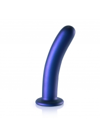 Синий фаллоимитатор Smooth G-Spot - 17,7 см. - Shots Media BV