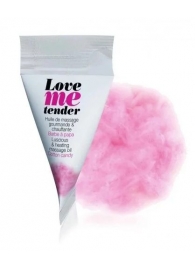 Съедобное согревающее массажное масло Love Me Tender Cotton Candy с ароматом сладкой ваты - 10 мл. - Love to Love - купить с доставкой в Норильске
