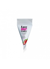 Съедобное согревающее массажное масло Love Me Tender Strawberry с ароматом клубники - 10 мл. - Love to Love - купить с доставкой в Норильске