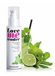 Съедобное согревающее массажное масло Love Me Tender Mojito с ароматом мохито - 100 мл. - Love to Love - купить с доставкой в Норильске