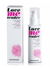 Съедобное согревающее массажное масло Love Me Tender Cotton Candy с ароматом сладкой ваты - 100 мл. - Love to Love - купить с доставкой в Норильске