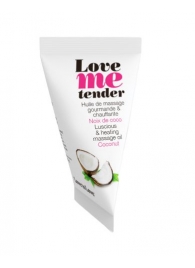 Съедобное согревающее массажное масло Love Me Tender Cocos с ароматом кокоса - 10 мл. - Love to Love - купить с доставкой в Норильске