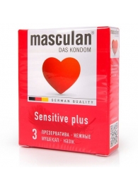 Презервативы Masculan Sensitive plus - 3 шт. - Masculan - купить с доставкой в Норильске