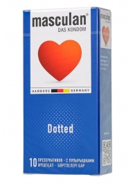 Презервативы с пупырышками Masculan Dotted - 10 шт. - Masculan - купить с доставкой в Норильске