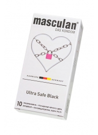 Ультрапрочные презервативы Masculan Ultra Safe Black - 10 шт. - Masculan - купить с доставкой в Норильске