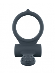Серое перезаряжаемое эрекционное кольцо с вибрацией Power Clit - Dorcel - в Норильске купить с доставкой