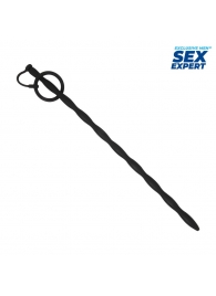 Черный стимулятор уретры Sex Expert - Sex Expert - купить с доставкой в Норильске