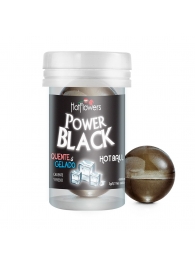 Интимный гель Power Black Hot Ball с охлаждающе-разогревающим эффектом (2 шарика по 3 гр.) - HotFlowers - купить с доставкой в Норильске