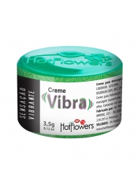 Возбуждающий крем Vibra с эффектом вибрации - 3,5 гр. - HotFlowers - купить с доставкой в Норильске
