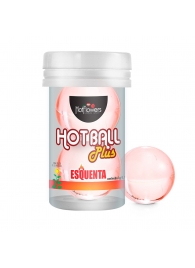 Лубрикант на масляной основе Hot Ball Plus с разогревающим эффектом (2 шарика по 3 гр.) - HotFlowers - купить с доставкой в Норильске