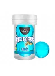 Лубрикант на масляной основе Hot Ball Plus с охлаждающим эффектом (2 шарика по 3 гр.) - HotFlowers - купить с доставкой в Норильске