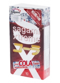 Ароматизированные презервативы Sagami Xtreme COLA - 10 шт. - Sagami - купить с доставкой в Норильске