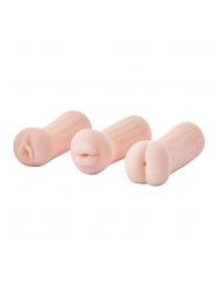 Набор из 3 мастурбаторов The Girl Next Door Tina - Dream Toys - в Норильске купить с доставкой