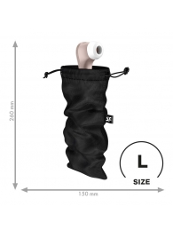 Черный мешочек для хранения игрушек Treasure Bag L - Satisfyer - купить с доставкой в Норильске