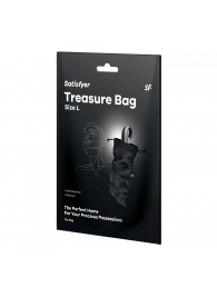 Черный мешочек для хранения игрушек Treasure Bag L - Satisfyer - купить с доставкой в Норильске
