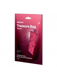 Розовый мешочек для хранения игрушек Treasure Bag XL - Satisfyer - купить с доставкой в Норильске