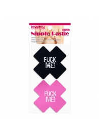 Набор из 2 пар пэстисов Cross Pattern Nipple Pasties - Lovetoy - купить с доставкой в Норильске