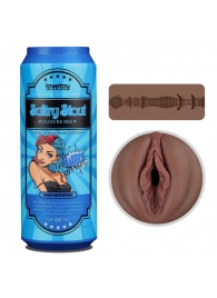 Коричневый мастурбатор-вагина Pleasure Brew Masturbator-Sultry Stout в банке - Lovetoy - в Норильске купить с доставкой