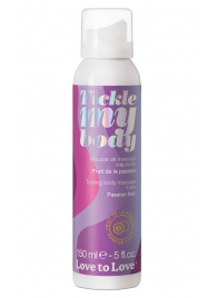 Массажная хрустящая пенка Tickle my body с ароматом маракуйи - 150 мл. - Love to Love - купить с доставкой в Норильске