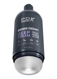 Мастурбатор в бутылке Shower Therapy Deep Cream - Pipedream - в Норильске купить с доставкой