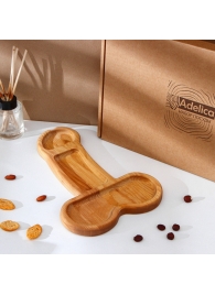 Деревянное блюдо для подачи в форме члена (32,5 х 20 х 1,7 см) - Сима-Ленд - купить с доставкой в Норильске