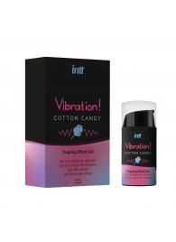 Жидкий вибратор Vibration Cotton Candy с ароматом сахарной ваты - 15 мл. - INTT - купить с доставкой в Норильске