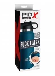 Мастурбатор-вагина в синей колбе F*ck Flask - Pipedream - в Норильске купить с доставкой