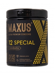 Презервативы с точками и рёбрами MAXUS Special - 12 шт. - Maxus - купить с доставкой в Норильске