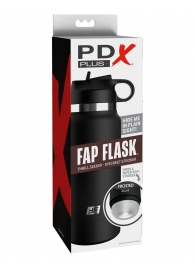 Черный мастурбатор в виде бутылки Fap Flask - Pipedream - в Норильске купить с доставкой