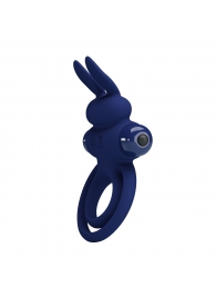 Синее эрекционное кольцо с вибростимуляцией клитора Powerful Ring - Baile - в Норильске купить с доставкой