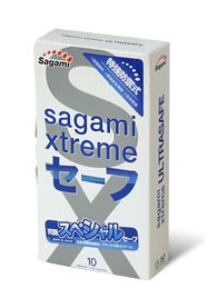 Презервативы Sagami Xtreme Ultrasafe с двойным количеством смазки - 10 шт. - Sagami - купить с доставкой в Норильске