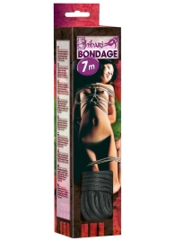 Чёрная веревка для связывания - 700 см. - Orion - купить с доставкой в Норильске