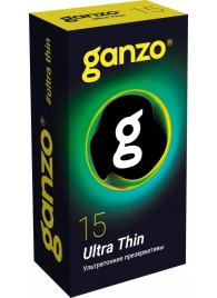 Прозрачные ультратонкие презервативы Ganzo Ultra thin - 15 шт. - Ganzo - купить с доставкой в Норильске