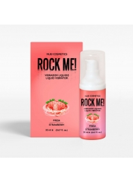 Жидкий вибратор Nuei Rock Me! с ароматом клубники - 20 мл. - Nuei cosmetics - купить с доставкой в Норильске