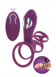 Фиолетовая эрекционная вибронасадка Halo Halo C-Ring Sleeve - Toy Joy - в Норильске купить с доставкой