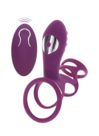 Фиолетовая эрекционная вибронасадка Halo Halo C-Ring Sleeve - Toy Joy - в Норильске купить с доставкой