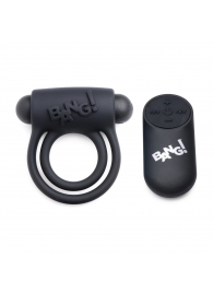 Черное эрекционное виброкольцо 28X Remote Control Vibrating Cock Ring   Bullet - XR Brands - в Норильске купить с доставкой