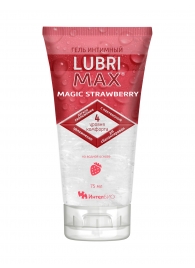 Интимный гель-смазка на водной основе Lubrimax Magic Strawberry - 75 мл. - ИнтелБИО - купить с доставкой в Норильске