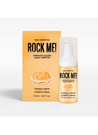 Жидкий вибратор Nuei Rock Me! с ароматом печенья и сливок - 20 мл. - Nuei cosmetics - купить с доставкой в Норильске