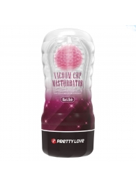 Прозрачный текстурированный мастурбатор Vacuum Cup Masturbator Black Hole - Baile - в Норильске купить с доставкой